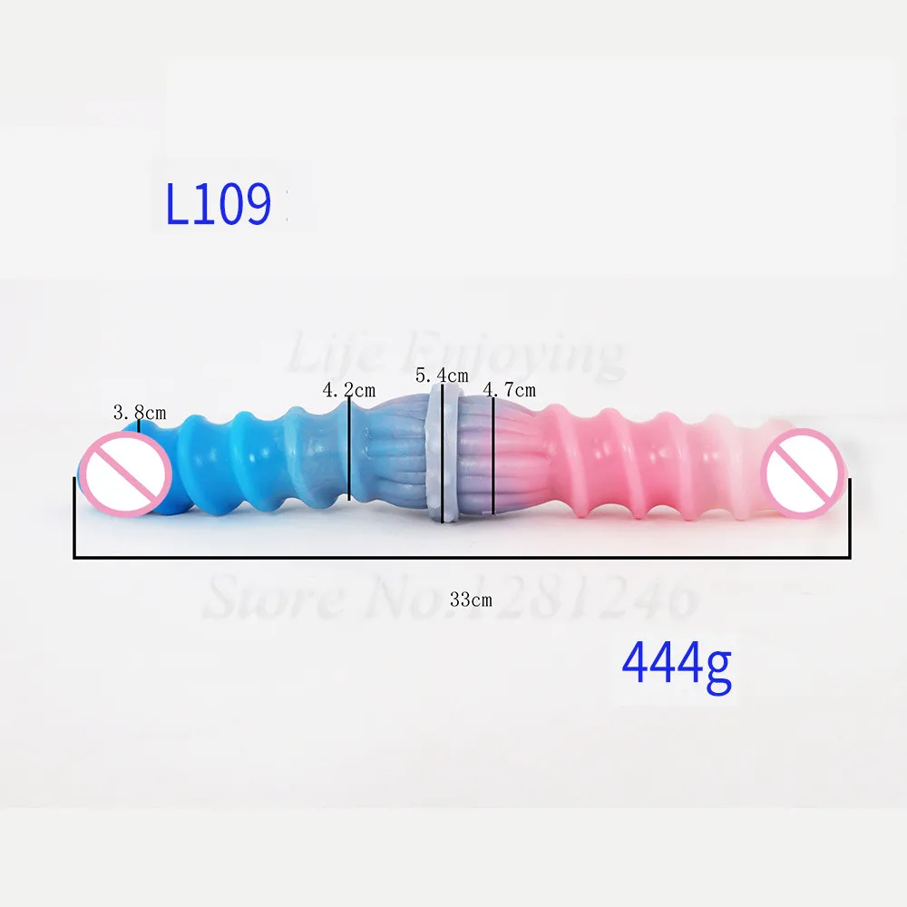 Супер длинный реалистичный фаллоимитатор с двойной головкой большой узел пенис