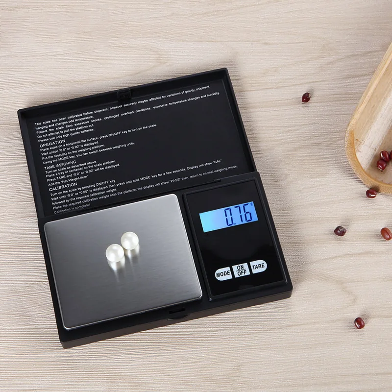 Urijk 1Pcs Digital Jewelry Scale 100/200/300/500/1000g 0.01/0.1g Precise LCD Display Pocket Gram Weight For Kitchen Drug | Инструменты
