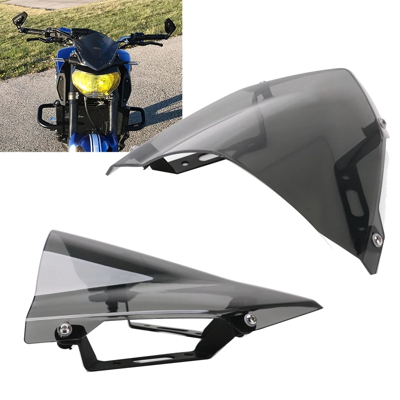 

Windshield Windscreen for YAMAHA MT-07 FZ-07 2018 2019 2020 Motorcycle Accessories Pare-Brise Wind Deflectors MT07 FZ07 MT FZ 07