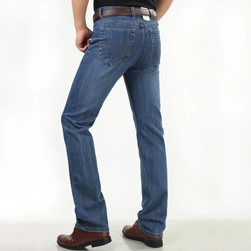 Мужские эластичные мужские джинсы Mu Yuan Yang хлопковые джинсовые брюки свободного