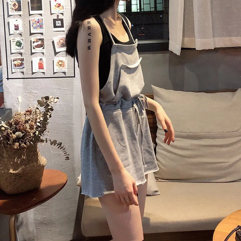 

2020 Summer Women High Waist Was Thin Sling Jumpsuit Women Loose Temperament Fashion Jumpsuit