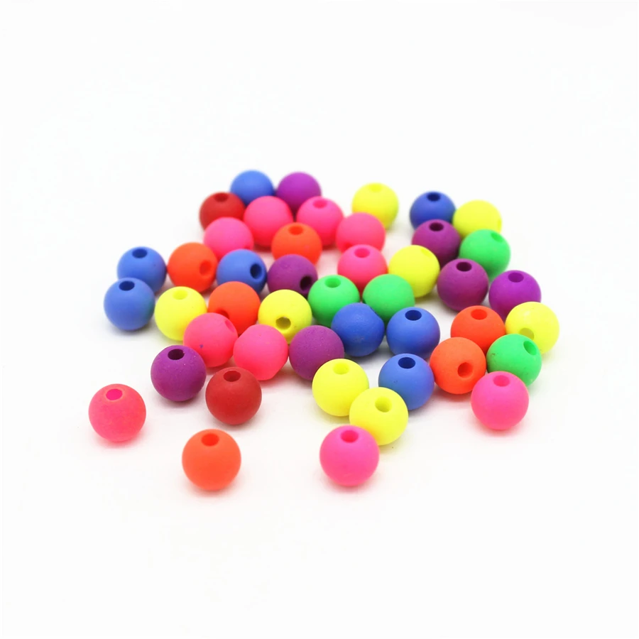 Акриловые бусины 100 шт. 8 мм 6 для изготовления ювелирных изделий браслетов