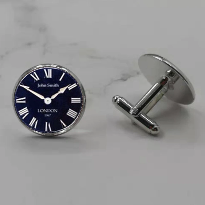 Новые запонки в стиле Лондона двойной Круглый купол стимпанк винтажные |