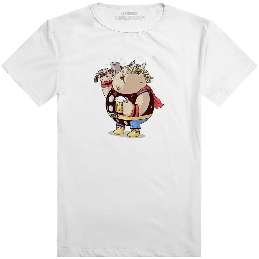 Fat Thor Loki Мститель Футболка &quotМарвел&quot крутая Модная поп аниме футболка с