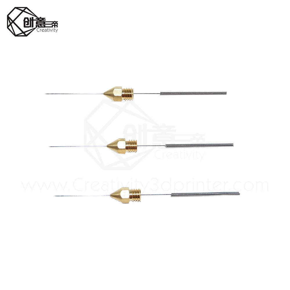 10 шт. насадка для 3D принтера из нержавеющей стали игольчатое сверло 0 4 мм