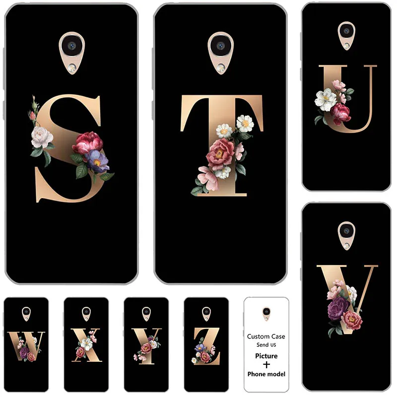 Цветок 26 букв английского алфавита Пользовательские Начальная чехол для Alcatel
