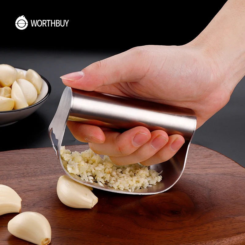 WORTHBUY Креативный пресс для чеснока из нержавеющей стали ручной измельчитель