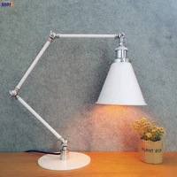 iwhd 3 arms led desk lamp edison useu switch bedroom studying room loft industrial vintage table lamp lampara de mesa luminaria