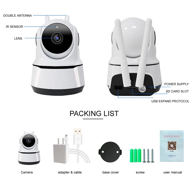 

IP- HD 1080P , Wi-Fi