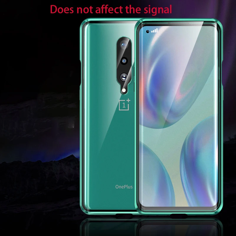 

Magnetic Case Camera protection for one plus 8 pro case Cover Metal Glass 360 Full Protect oneplus 9 pro case Fundas