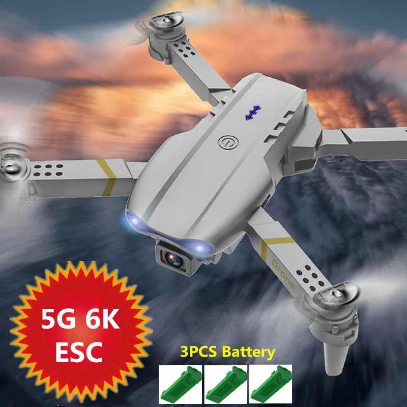 

5G 6K WIFI FPV RC Drone With 6K ESC Dual Camera RC Quadcopter Air pressure fixed height shooting Trajectory flight Aircraft Gift