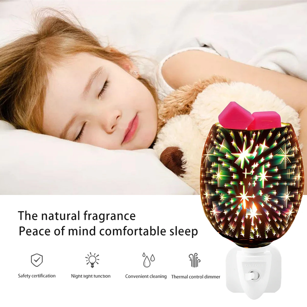 Стеклянная электрическая горелка для расплава воска 3D Заглушка