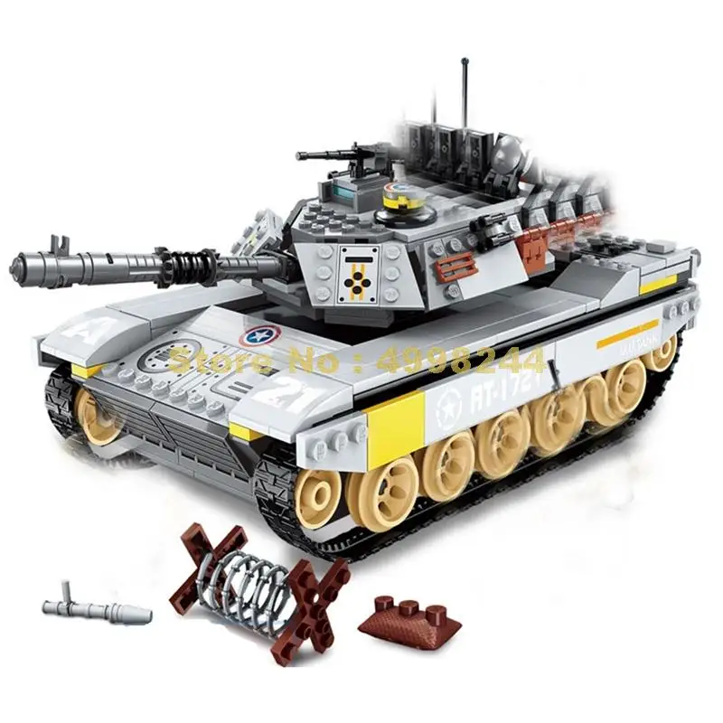 482 шт военный боевой морской танк перегрузки силы Просветите 5 строительных