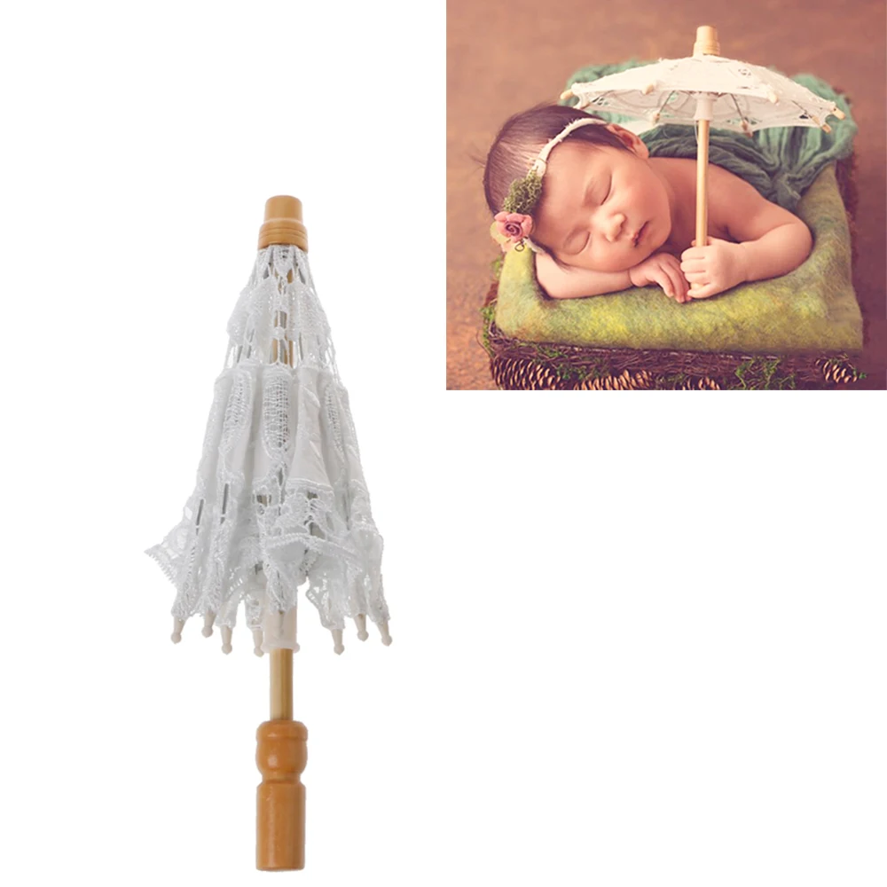 Фон для фотосъемки новорожденных Don &amp Judy Белый Мини кружевной зонт детской