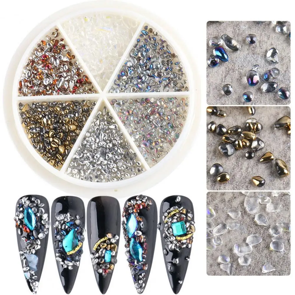 

60% Hot Sale Nail Decor Shining Nail Accessories Metal Elf Beads Nail Jewelry for Makeup