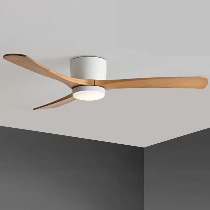 Новинка 2021 скандинавский деревянный потолочный вентилятор для гостиной