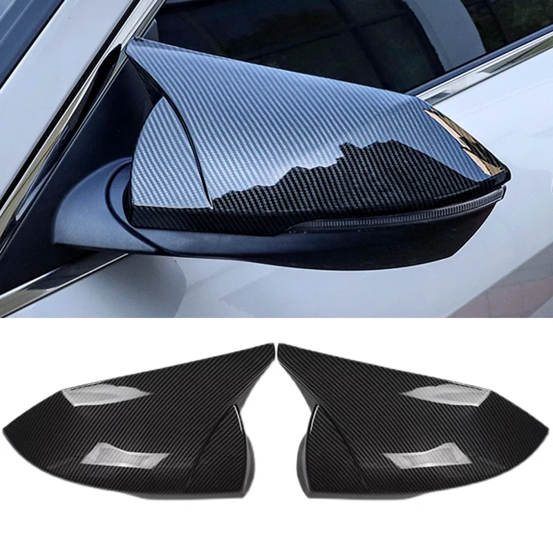 

Carbon Fiber Rear View Mirror Case Cover Side Wing Mirror Shell for Hyundai Elantra 2021