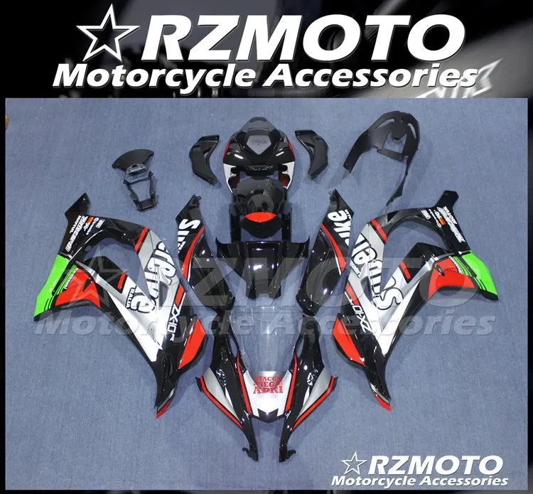 

New ABS Motorcycle whole Fairings kit Fit for Kawasaki Ninja ZX-10R 2016 2017 2018 2019 10R 16 17 18 19 Bodywork set Red silver