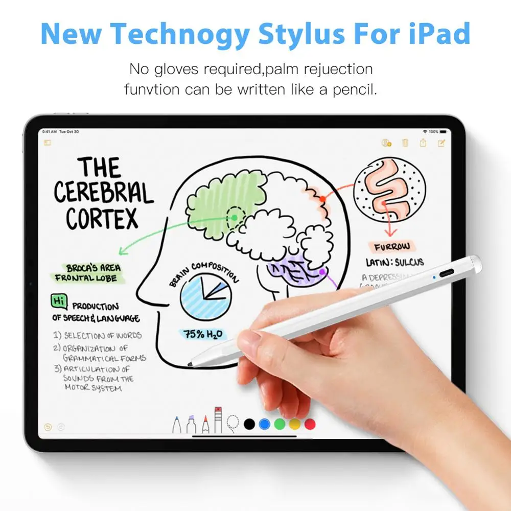for ipad Стилус, сенсорный экран для планшета, iPad, iPhone, samsung, huawei, тонкий карандаш для IOS, Android, активный емкостный сенсорный экран - Цвета: for ipad
