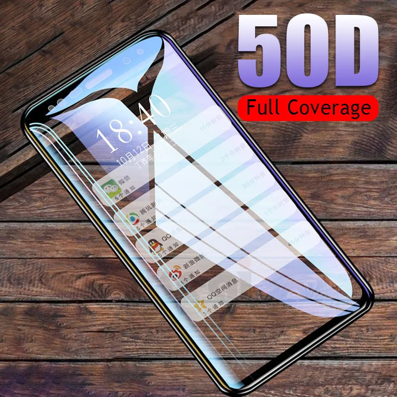 50D полное изогнутое закаленное стекло для Samsung Galaxy S9 S8 Plus Note 9 8 Защитная пленка