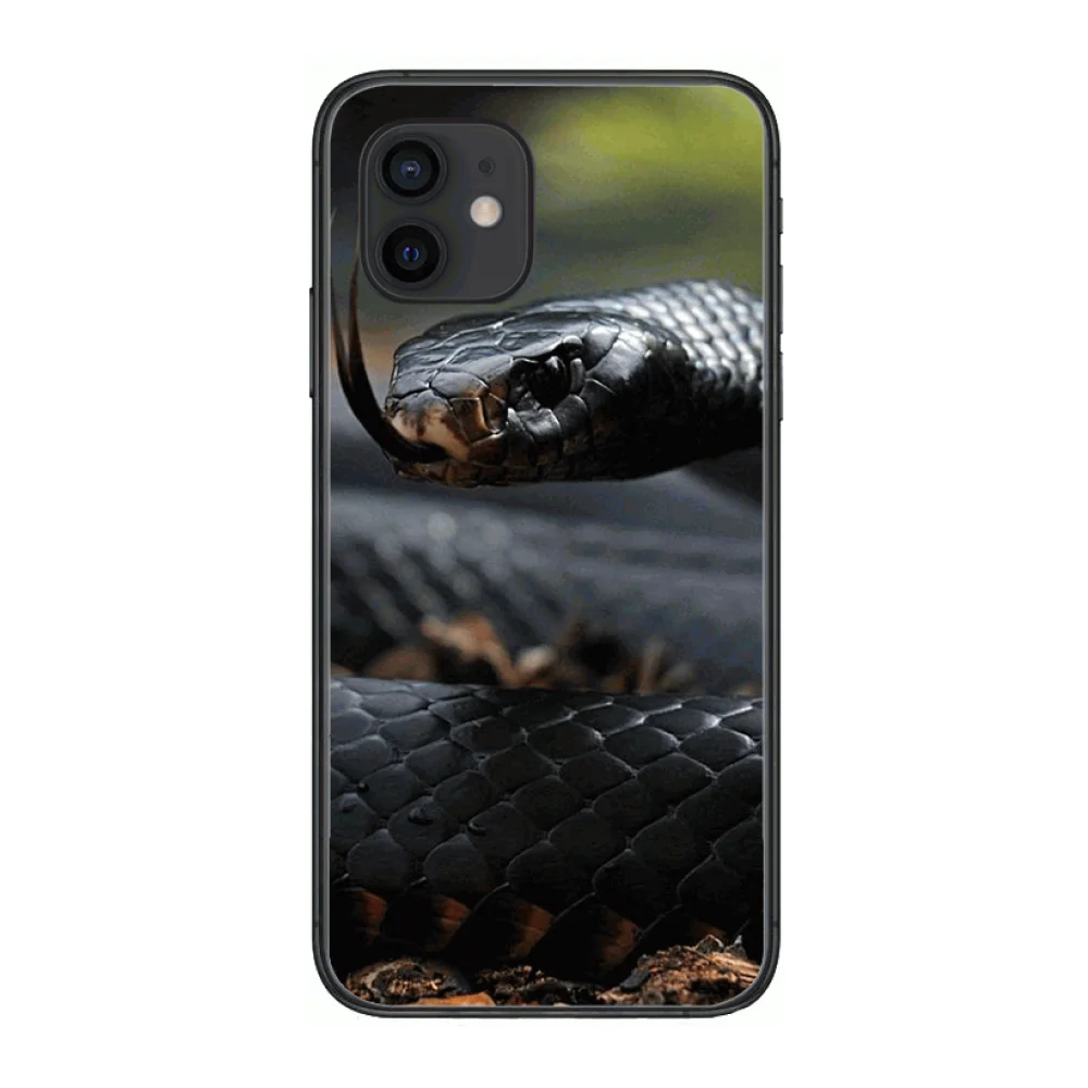 

Hand Snake Flower Snake Style Phone Case cover For iphone 12 pro max 11 8 7 6 s XR PLUS X XS SE 2020 mini black cell shell