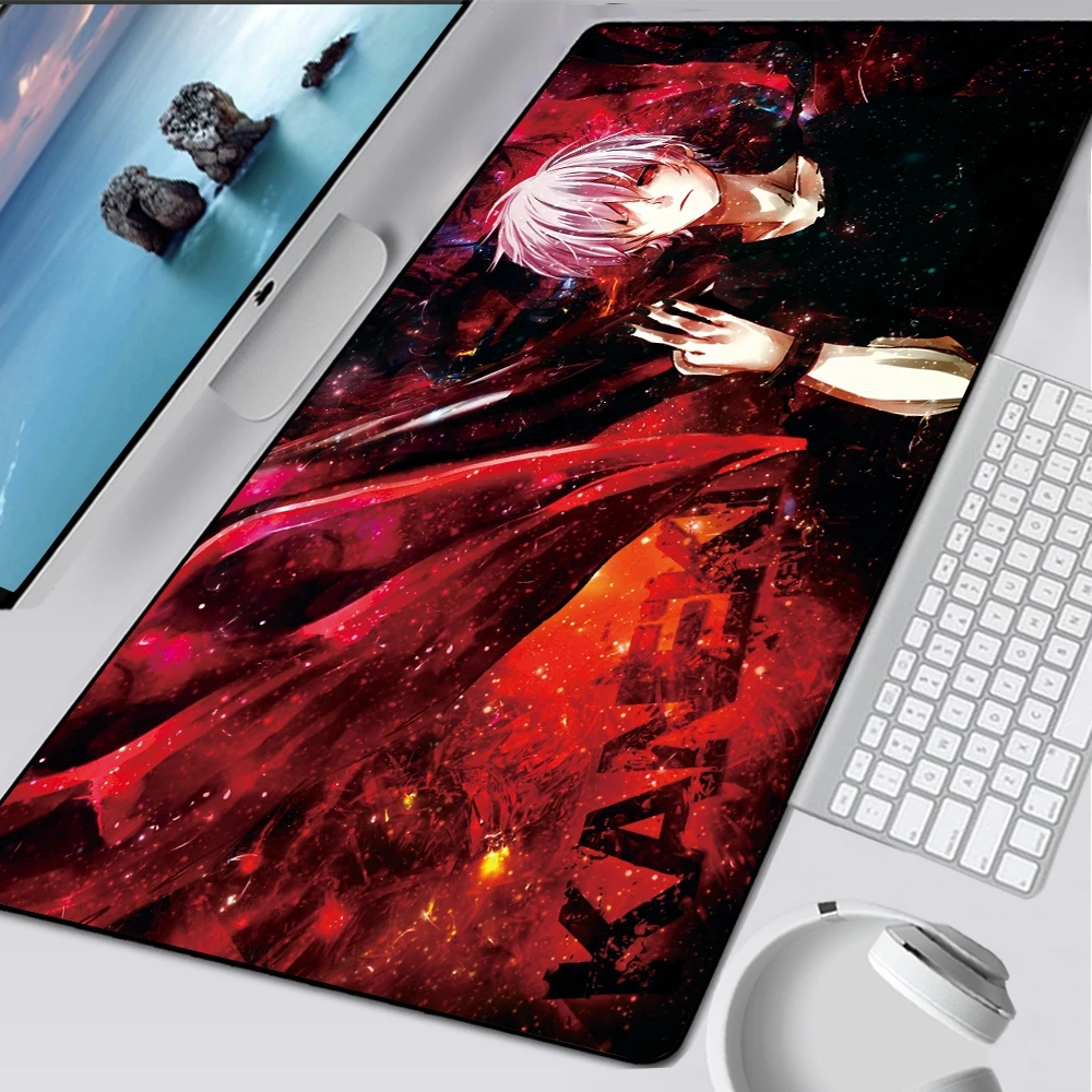 

Tokyo Ghoul Gaming Play Mats Mousepad Anime Cartoon xl Large Size Gamer Mouse Pad Big Keyboard Desk Computer PC Mat Notbook Pad