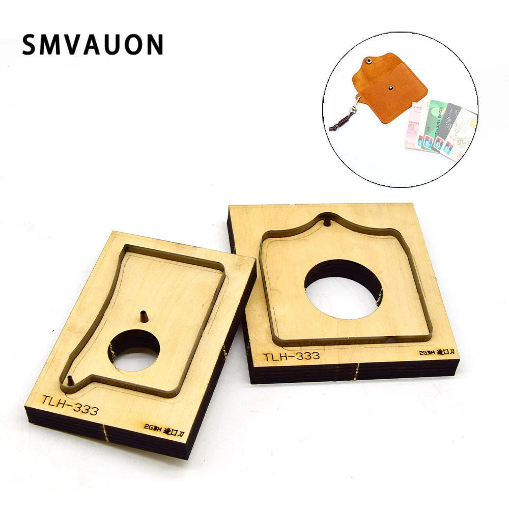 Smвоон деревянный высекальный сделай сам простой тип застежки сумка для карт