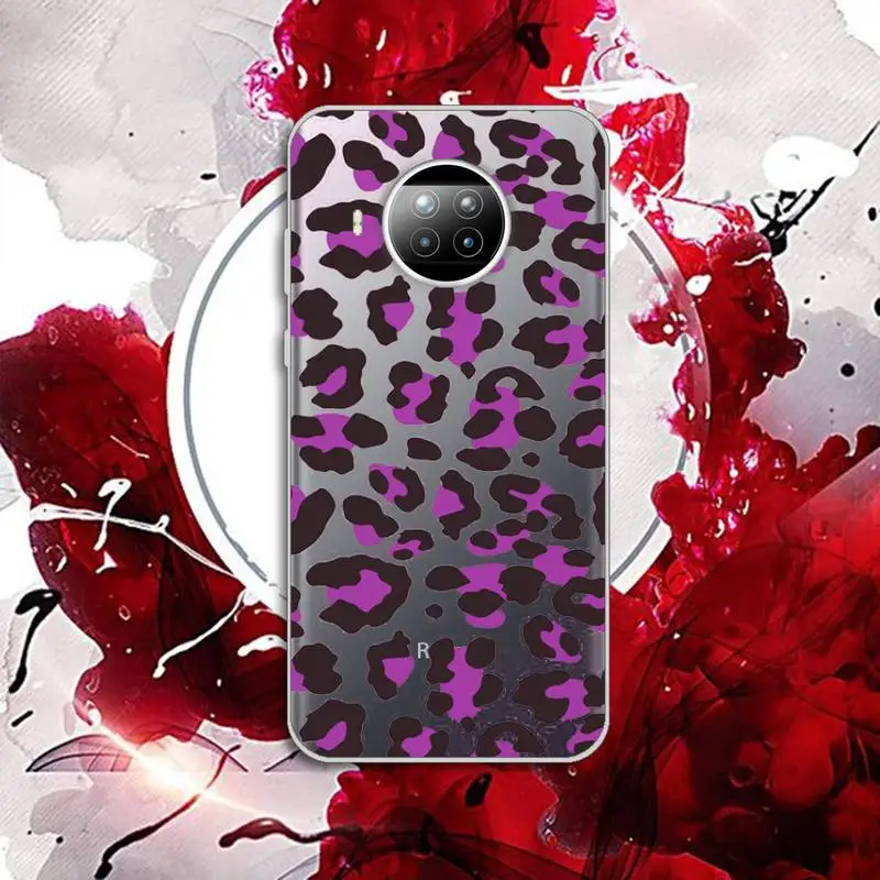 

Leopard Print sexy pattern Phone Case Transparent for Xiaomi Redmi note 10 t 8 9 pro lite 11