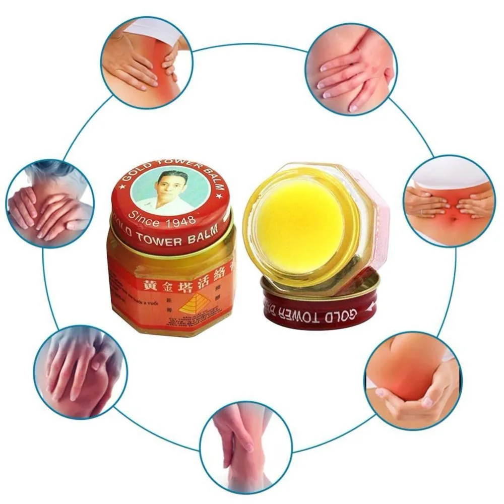 

1PC 100% Original Vietnam Gold Tower Ointment Pain Relieving Patch 20g Body Massage Neck Massager Arthritis Tiger Balm