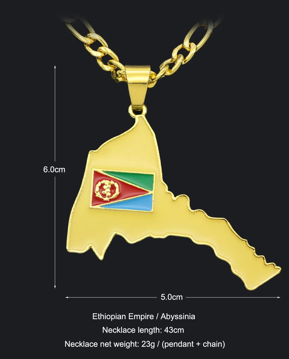 

WANGAIYYAO Litria Map Necklace Female Hip-Hop Golden Drop Oil Necklace Necklace