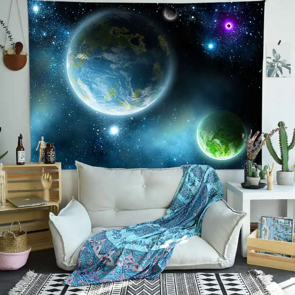 Simsant Psychedelic Castle Tapestry Game Forest wonderland Wall Hanging Tapestries for Living Room Bedroom Home Dorm Decor | Дом и сад