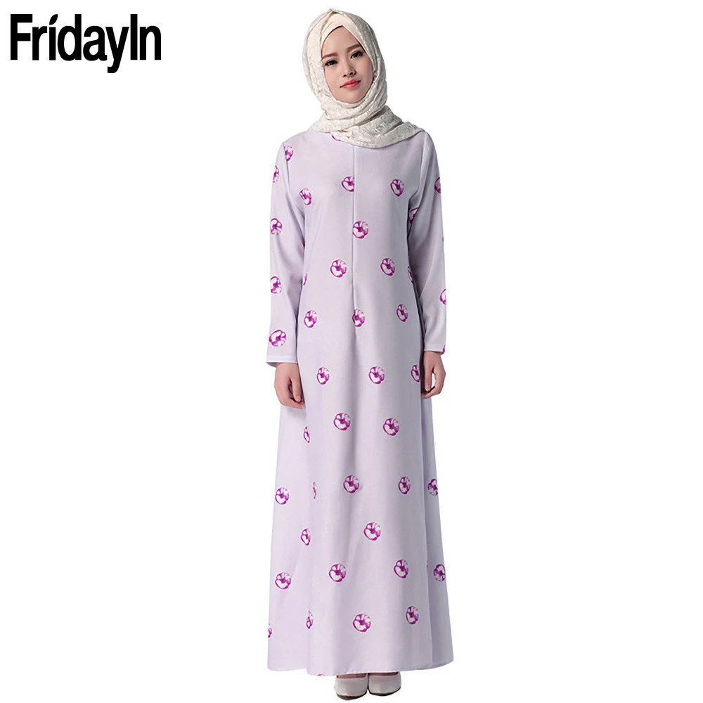 

Fridayin Robe Longue Femme Ladies Dresses For Women Abaya Dubai Turkey Islam Arabic Bangladesh Muslim Modest Kaftan Morocco