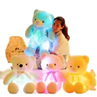 Креативный светильник ящийся светодиодный Мишка Тедди 50 см, мягкие игрушки, светящиеся рождественские подарки, детская подушка