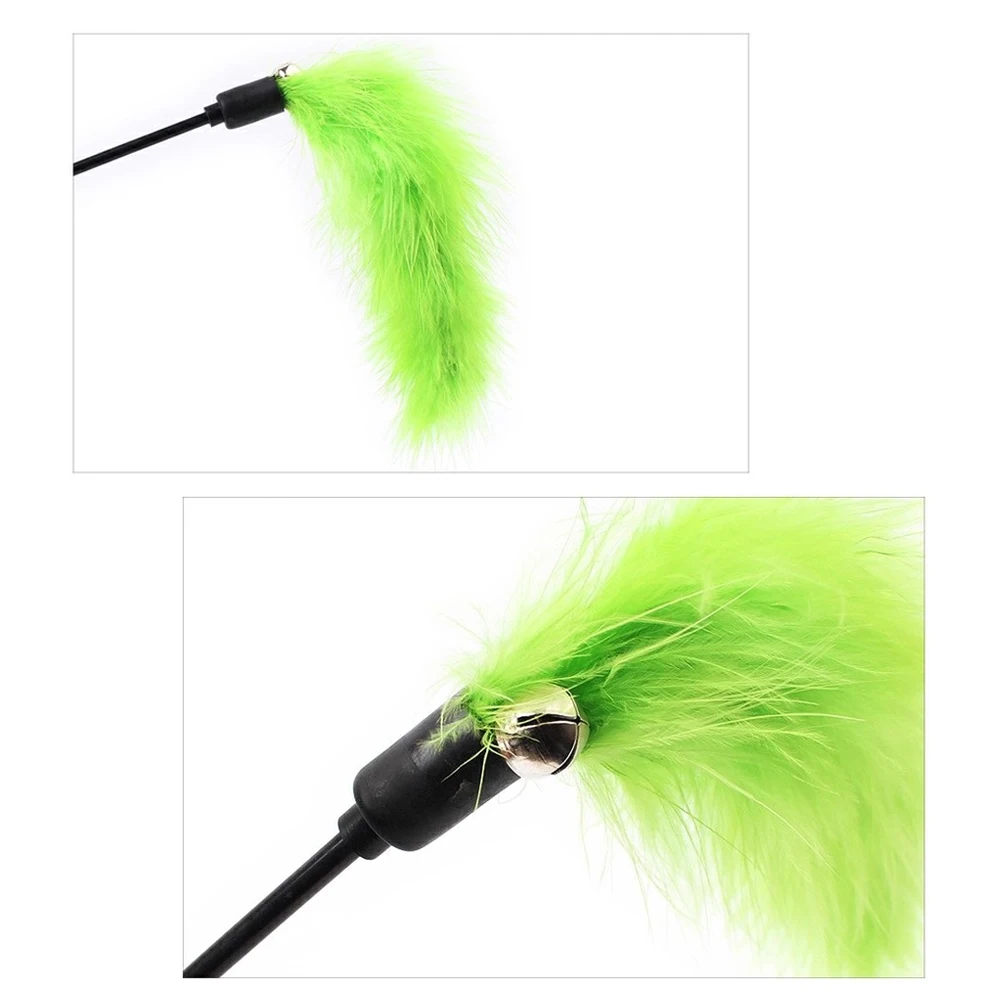 

Cat Toys Random Colour Feather Funny Cat Mice Shape 20 x 10cm False Mouse Pet Products Bottom Elastic Cats Products for Pets