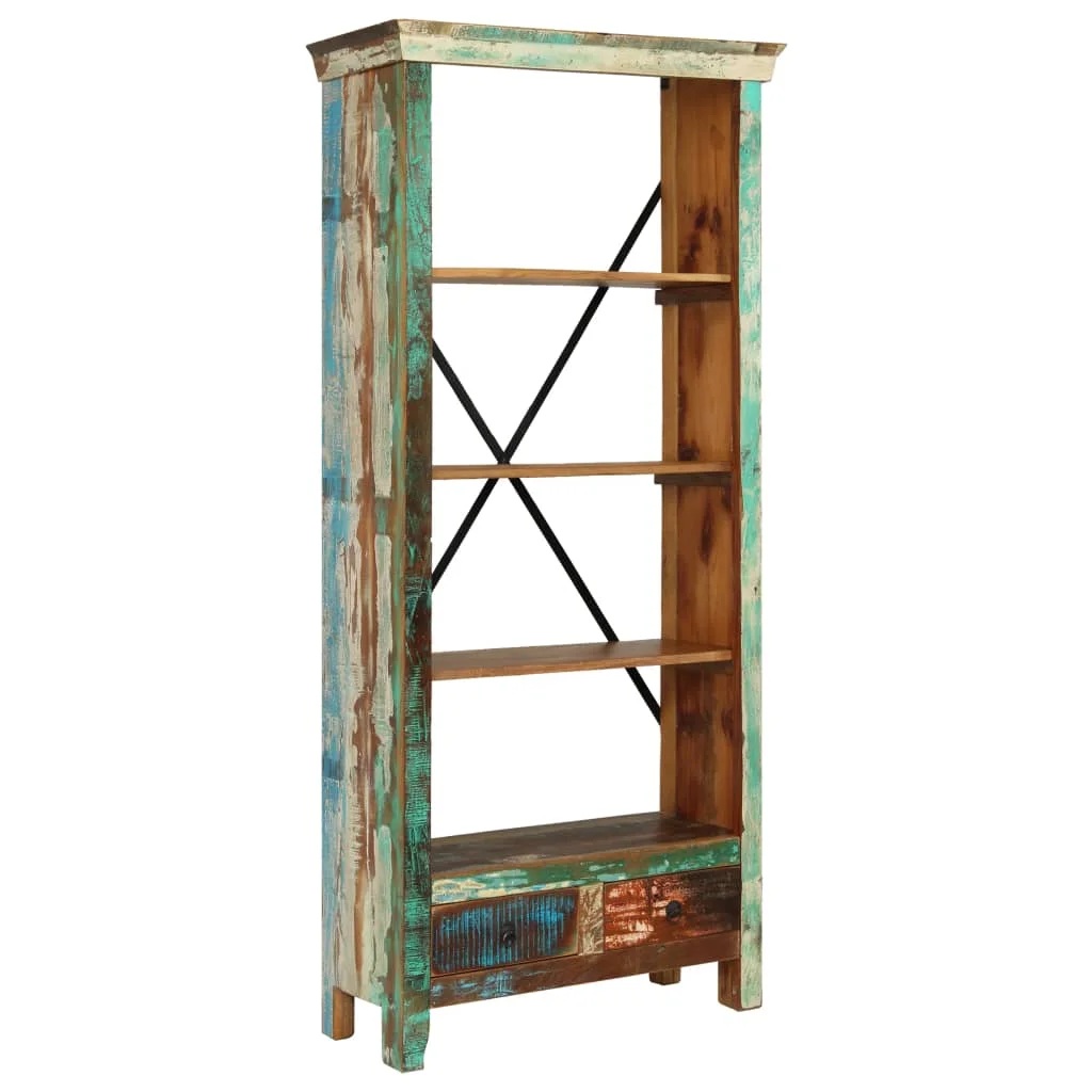 VidaXL Estantería de madera из reciclada maciza 80x35x180 см|Книжные шкафы| |
