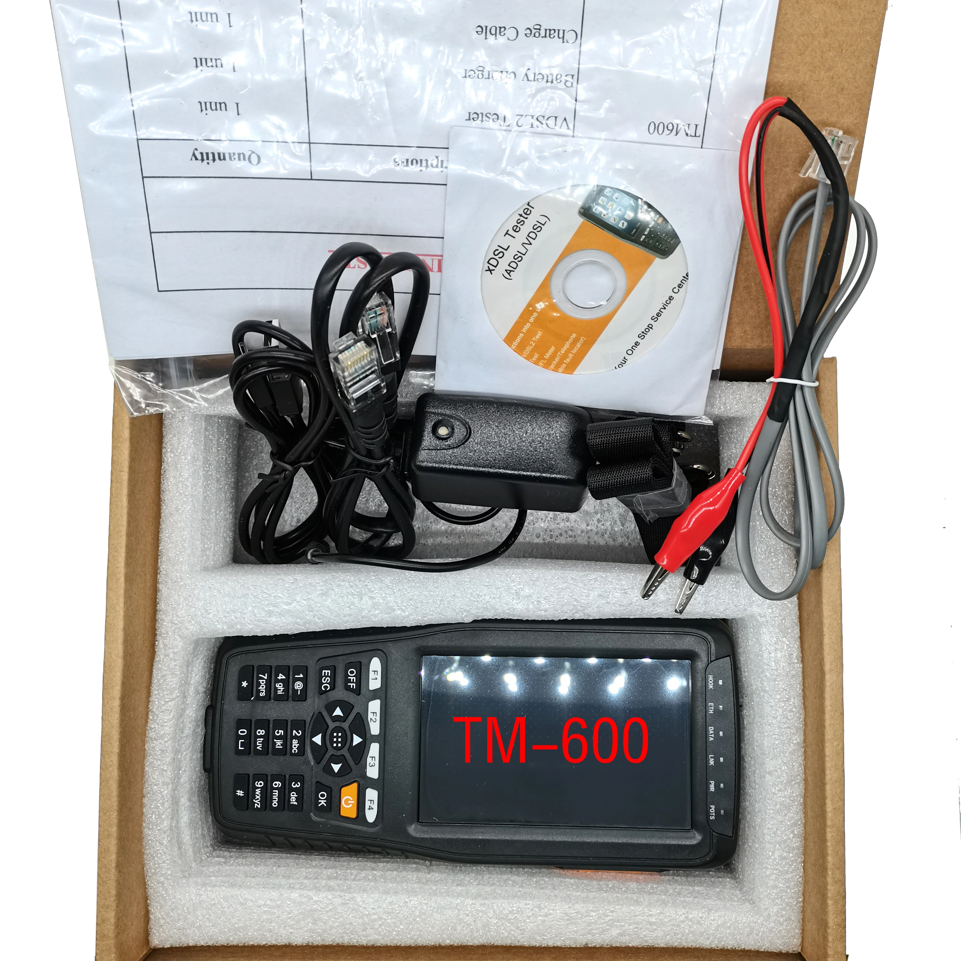 

TM-600 VDSL VDSL2 Tester for xDSL Line Test and Maintenance Tools ADSL VDSL2 DMM