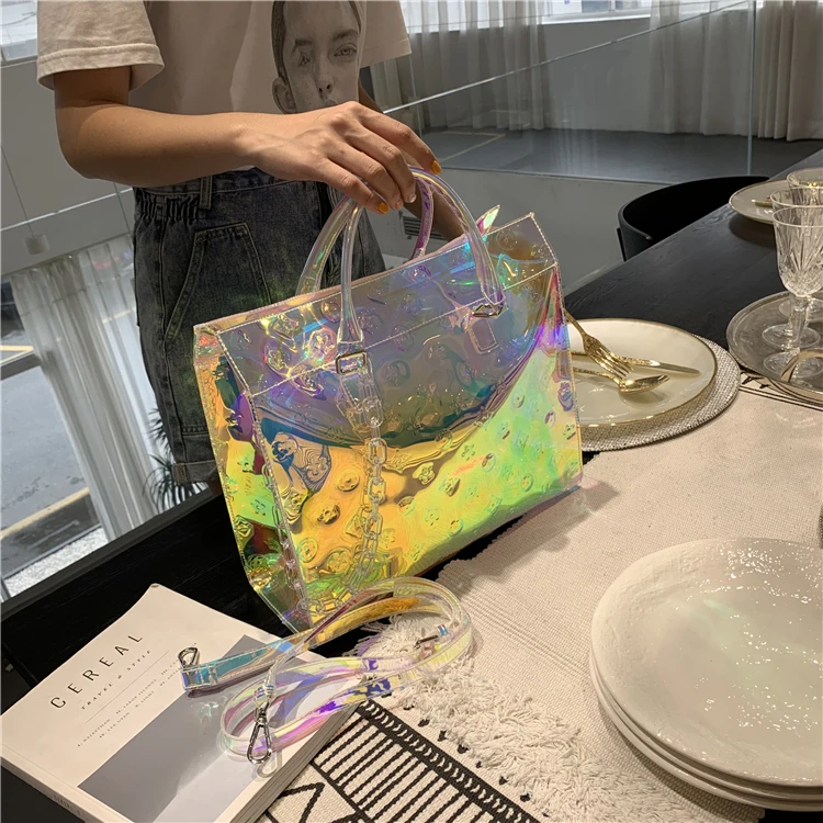 

White Plaid Colorful Small Square Bag Spring and Summer New Female Bag British Casual Shoulder Bag Simple Tote Handbag