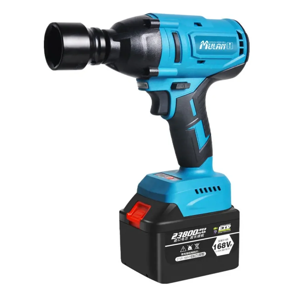 

Brushless electric wrench, lithium wrench, large torque Impact Socket air gun, metal wall plate