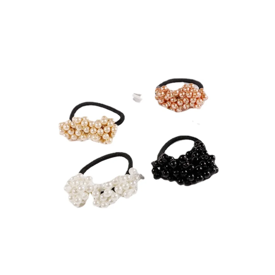 

Simple Pearl Hair Elastic Band Hair Rope Hair Ring Headdress Flower DIY Material Handcraft Jewelry Accessories wholesale