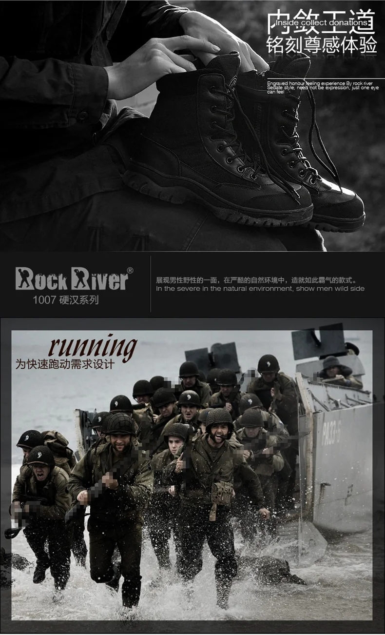 Unisex High Top Military Tactical Boots Men Leather Outdoor Waterproof Hunting Boots Women High Quality Camo Desert Magnum Boots