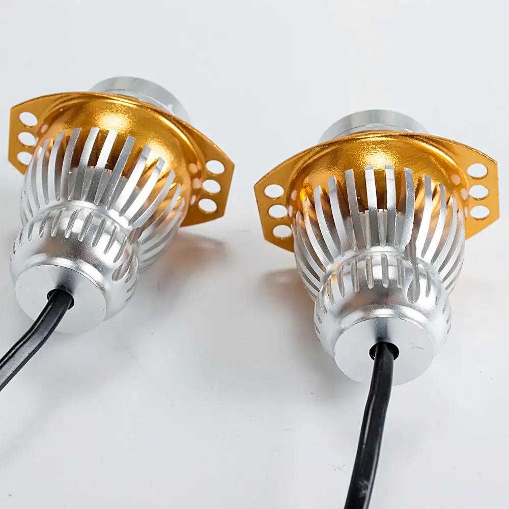 Автомобильные светодиодные габаритные огни глаза ангела супер белые 2*10 Вт 20 для