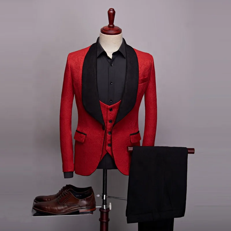 

Новый Классический мужской костюм Noivo Terno, облегающие мужские вечерние костюмы для мужчин, смокинг для жениха с отложным воротником и шалью, жаккардовая свадебная одежда