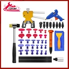 Набор инструментов для ремонта вмятин кузова автомобиля без покраски, съемник вмятин с клеевыми язычками, инструменты для клеевого пистолета, клеевые стержни