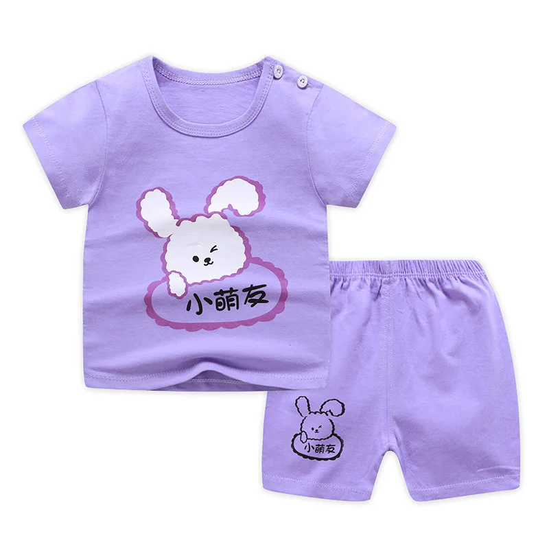 

Kids Baby Clothing T-shirt Summer Baby Girl Clothes Suit Cotton Children Soft Shorts + Tops T-shirt Toddler Girl Boy Clothes Set