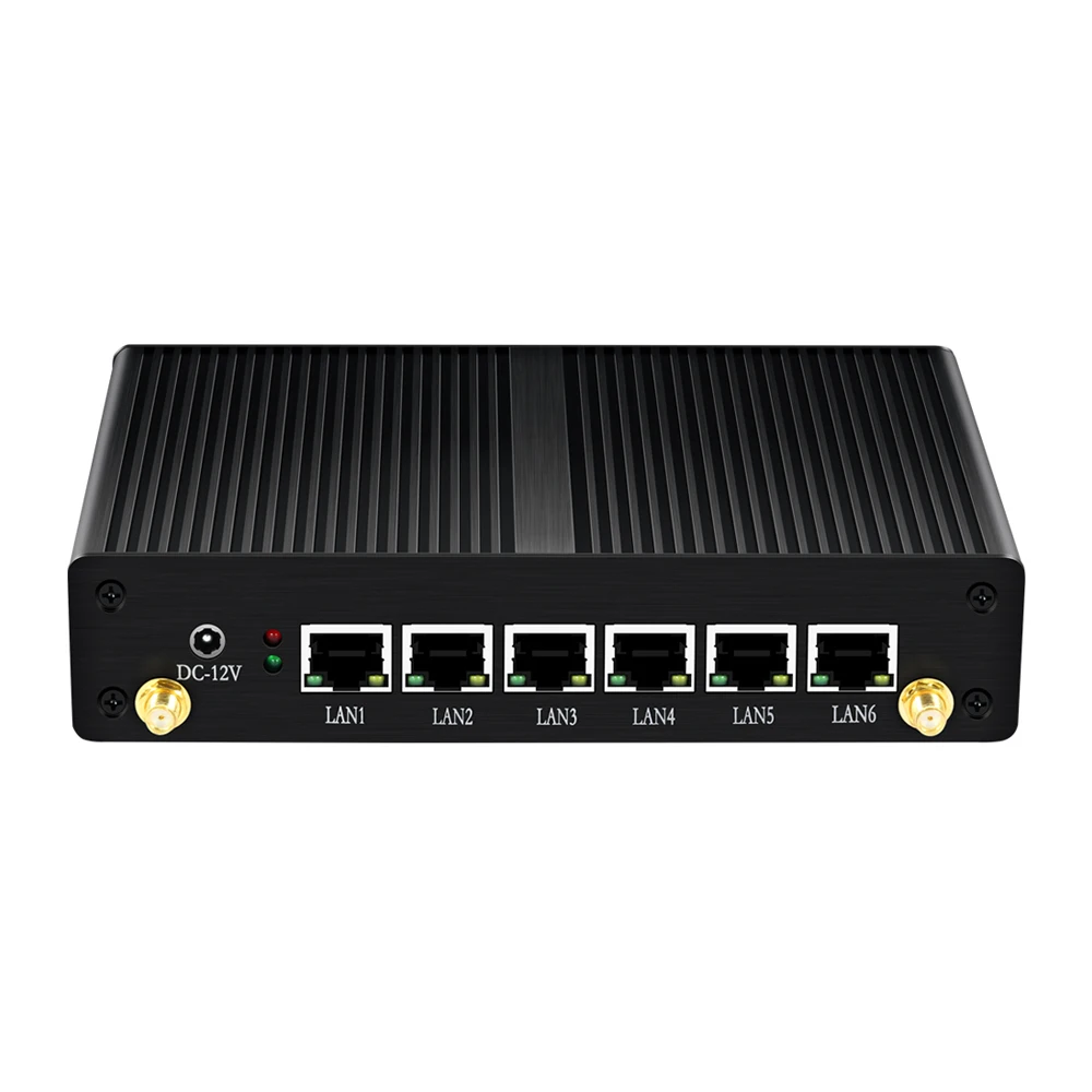 6 * LAN 1000 Мбит/с мини-ПК без вентилятора Core i3 4010U 5010U маршрутизатор брандмауэра Windows 10