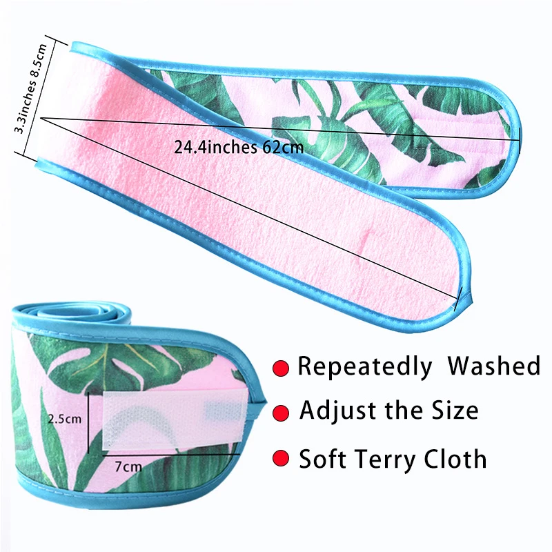 

Adjustable Wide Hairband Yoga Spa Bath Shower Makeup Wash Face Cosmetic Headband For Women Ladies Make Up Accessories