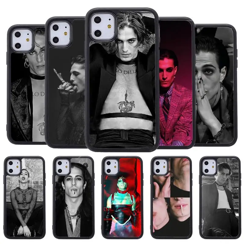 

Maneskin Damiano David Phone Case for iphone 11 12 13 pro se 20 max xr xs x 7 8 6s plus mini Fundas cover PC&TPU