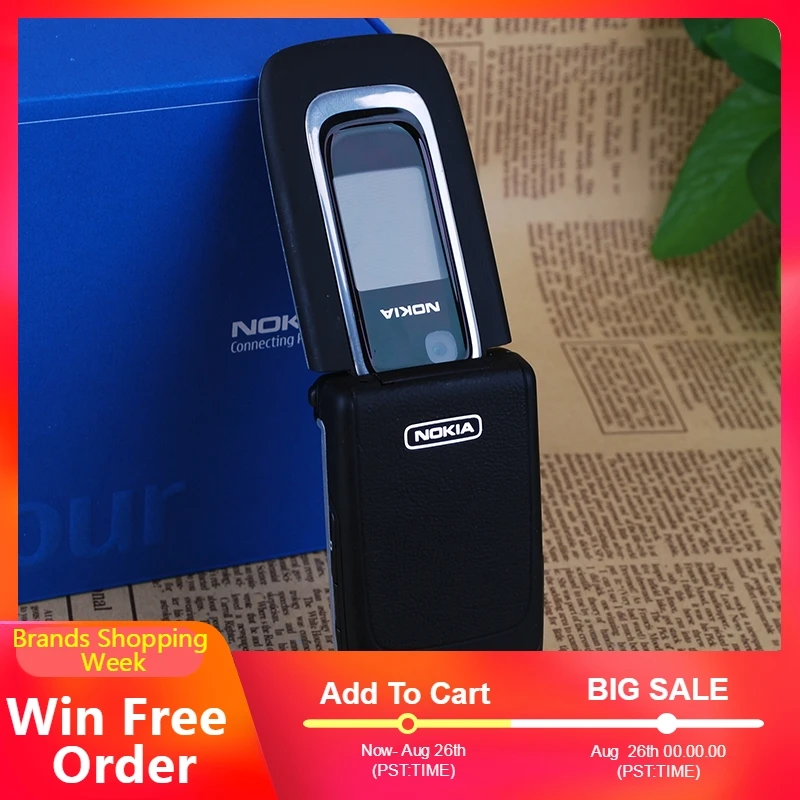 Разблокированный 6131 Оригинальный Мобильный телефон Nokia дешевая GSM камера FM Bluetooth