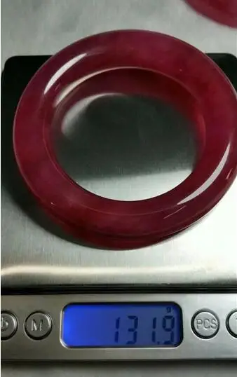 Красивый ручной работы красный нефритовый браслет Жадеит (сертификат