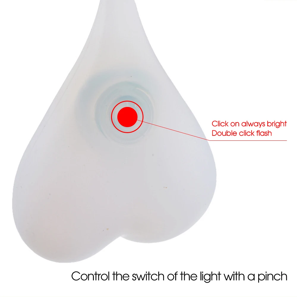Водонепроницаемый силиконовый задний фонарь с велосипедными шариками